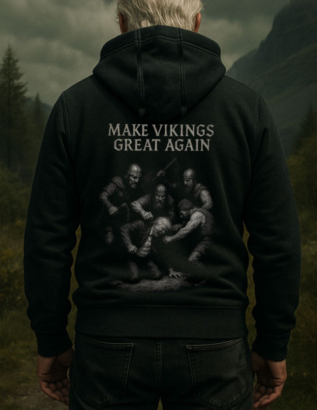 Nordic Worlds Make Vikings Great Again Get Lost ZipHoodie