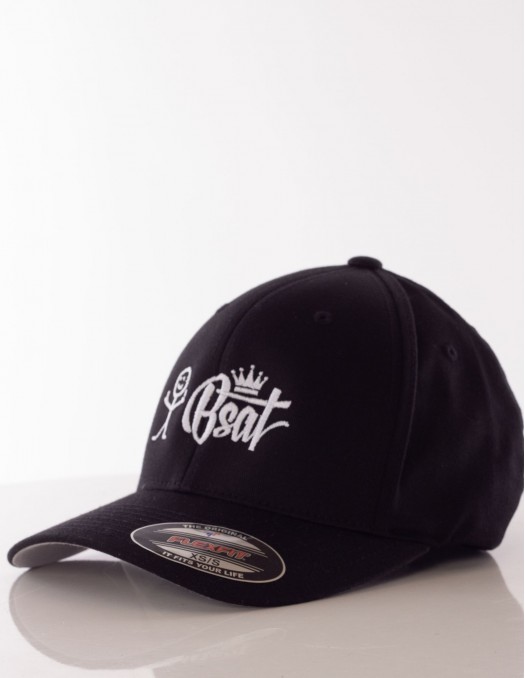 BSAT Stickman Embroidery Cap Shape Black