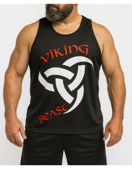 Viking Beast Triple Horn Mesh TankTop by Nordic Worlds