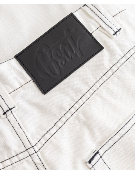 BSAT Bronx Baggy Jeans White n Black