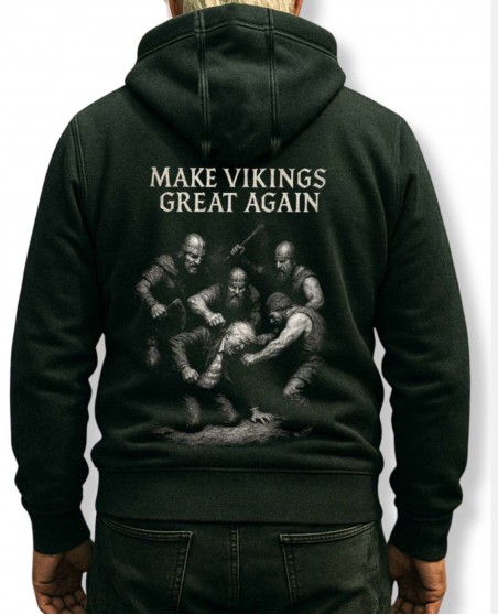 Nordic Worlds Make Vikings Great Again Get Lost ZipHoodie